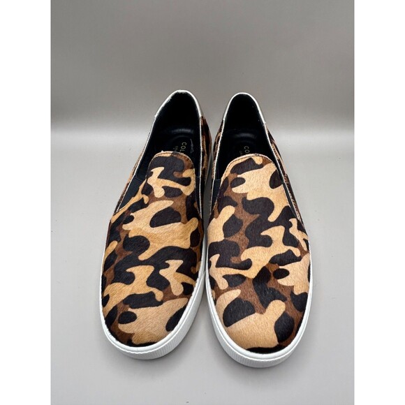 Cole Haan Grandpro Spectator 2.0 Womens Slip On Calf Hair Olson Camo Size 8B - Picture 4 of 8